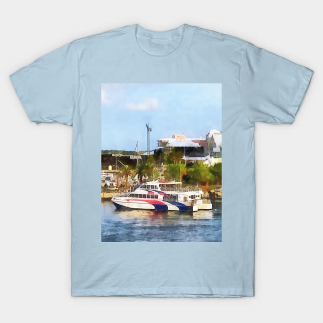 Bermuda - Dock at King's Wharf T-Shirt by SusanSavad